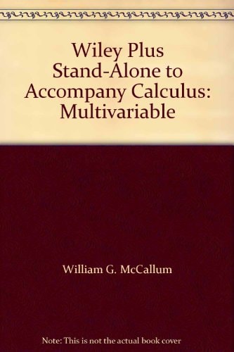 Calculus Multivariable WileyPlus Standalone Card