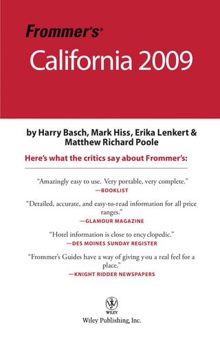 Frommer's California 2009