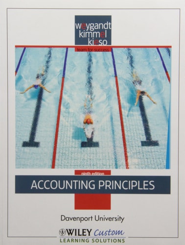 Accounting Principles 9th Edition Special Cover for Davenport University with WileyPLUS Set