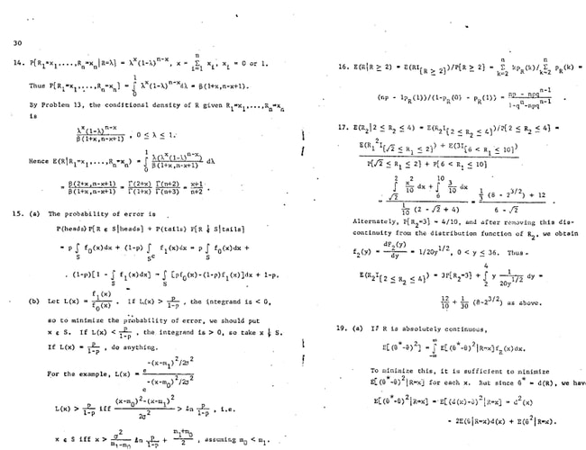 Solutions Basic Probability Theory
