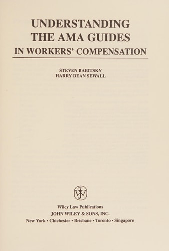 Understanding the AMA Guides in Worker's Compensation