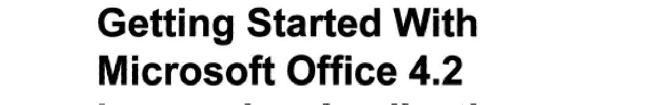 Wiley Getting Started , With Microsoft Office