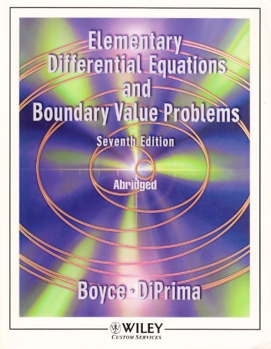 Elementary Differential Equations and Boundary Value Problems Abridged prepared for Department of Ma