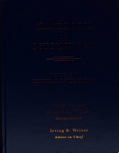 Handbook of Psychology: Clinical Psychology