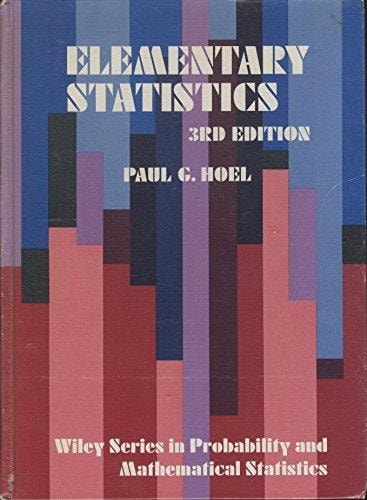 Elementary statistics (Wiley series in probability and mathematical statistics)