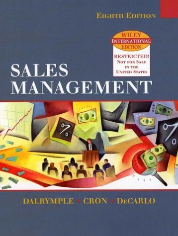 WIE Sales Management: Concepts and Cases