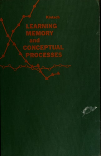 Learning, memory, and conceptual processes (Series in psychology)