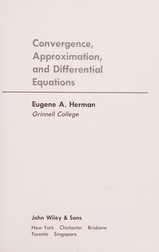 Convergence, approximation, and differential equations