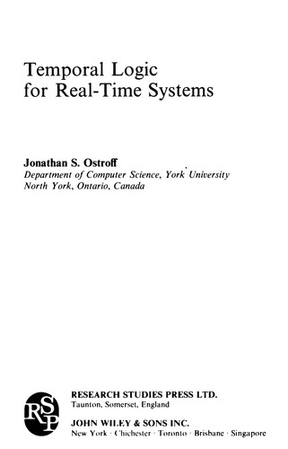 Temporal Logic for Real-Time Systems (Advanced Software Development Series)