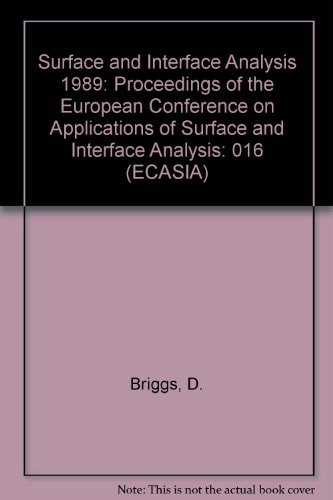 ECASIA 89 Proceedings of the European Conference on Applications of Surface and Interface Analysis