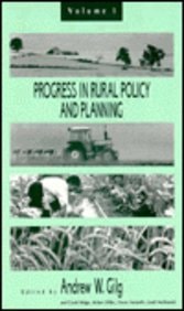 Progress in Rural Policy and Planning, 1991
