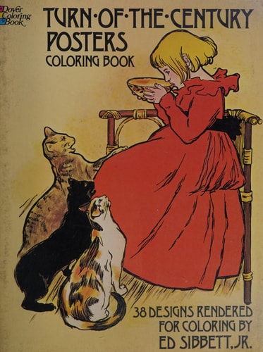Turn-of-the-century Posters Coloring Book 38 Designs