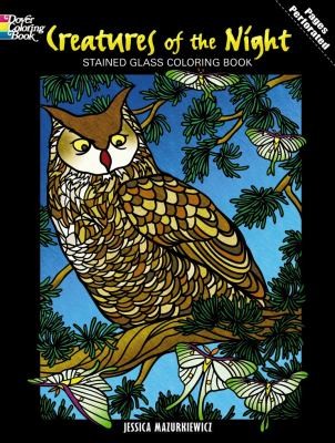 Creatures Of The Night Stained Glass Coloring Book
