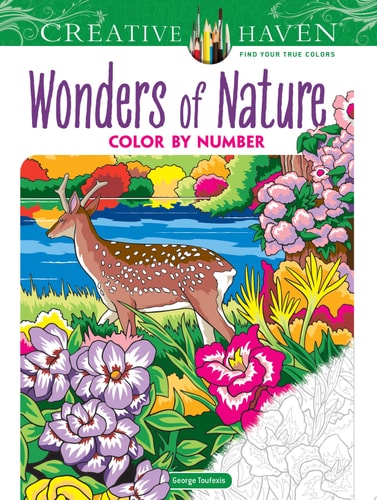 Creative Haven Wonders of Nature Color by Number