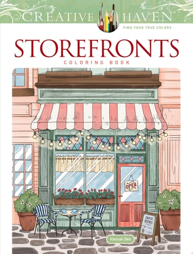 Creative Haven Storefronts Coloring Book