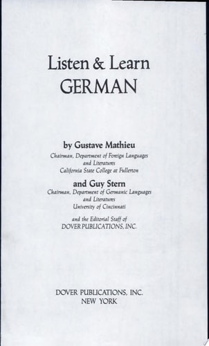 Listen and Learn German