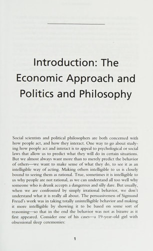 On Philosophy, Politics, and Economics (Wadsworth Philosophical Topics)