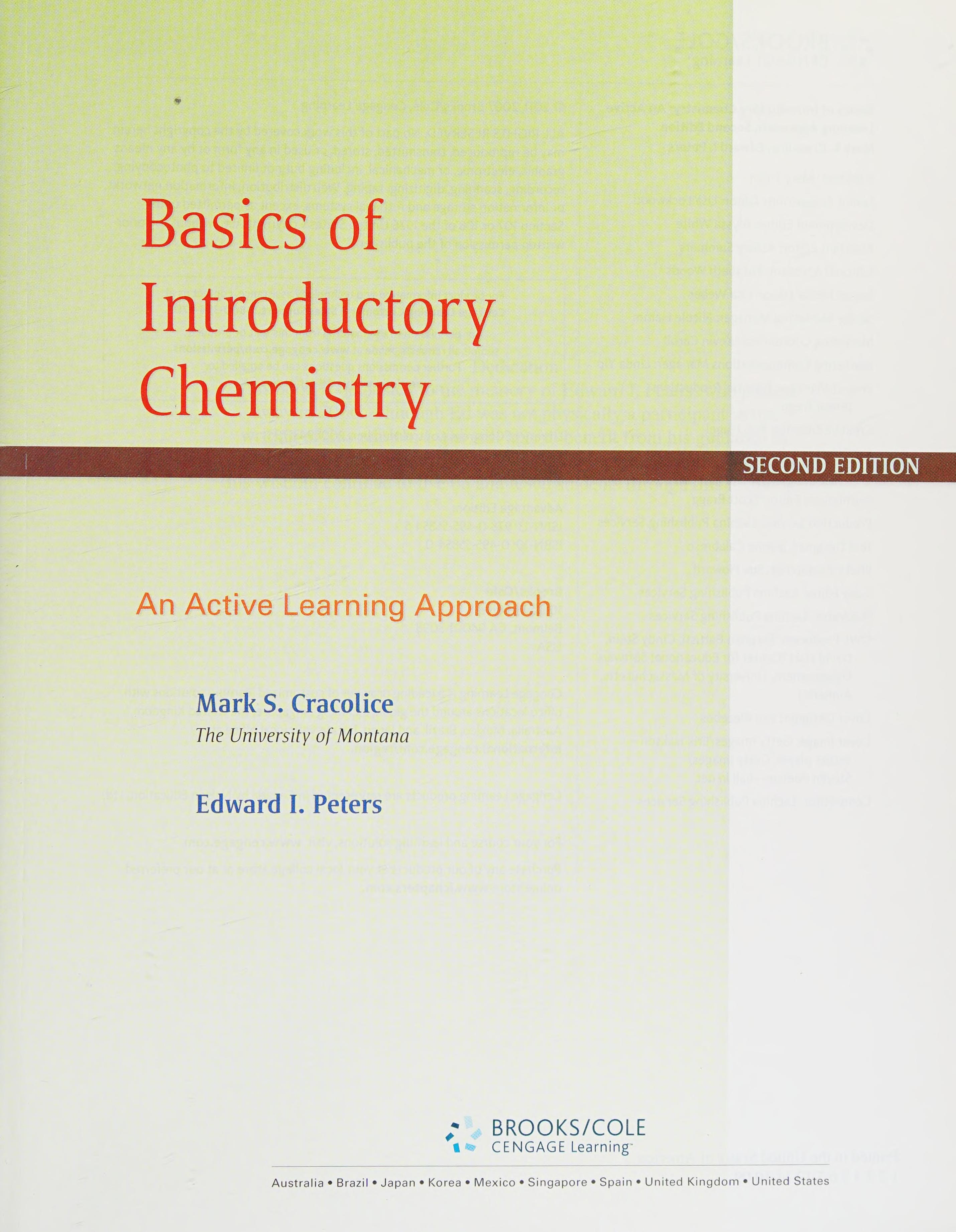 Cengage Advantage Books: Introductory Chemistry: An Active Learning Approach
