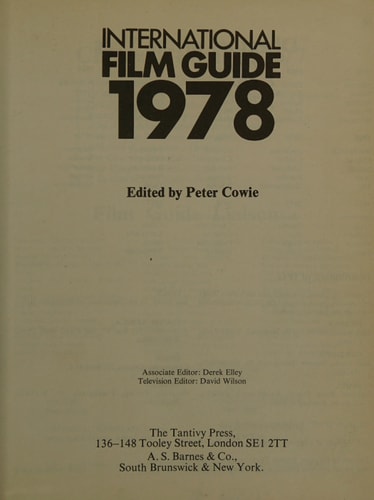 International Film Guide 1978