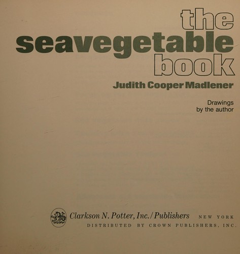 Sea Vegetable Book