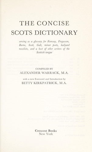 Concise Scots Dictionary