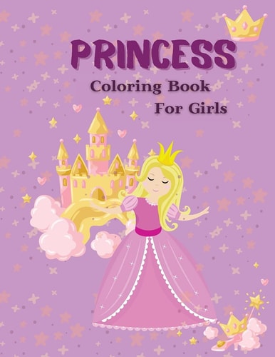 Princess Coloring Book for Girls, Coloring Book with Princess