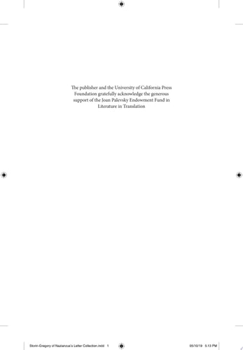 Gregory of Nazianzus's Letter Collection The Complete Translation
