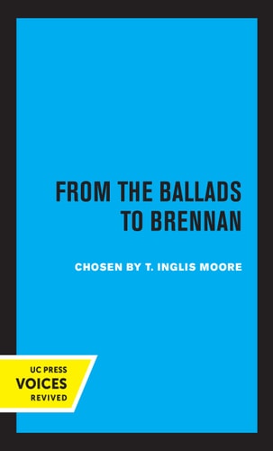 Poetry in Australia, Volume I From the Ballads to Brennan