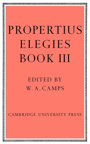 Elegies Bk 3 Camps