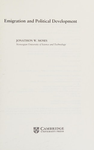 Emigration and Political Development