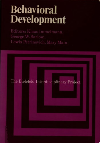 Behavioral Development The Bielefeld Interdisciplinary Project