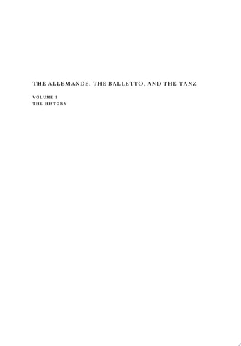 The Allemande and the Tanz
