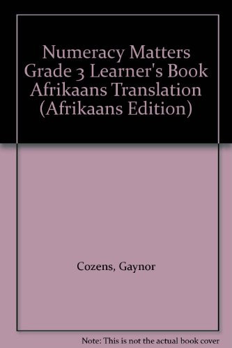 Numeracy Matters Grade 3 Learner's Book Afrikaans Translation