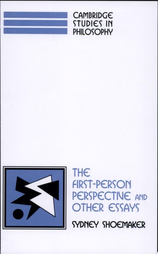 The First-Person Perspective and Other Essays