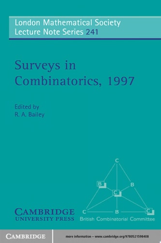 Surveys in Combinatorics, 1997