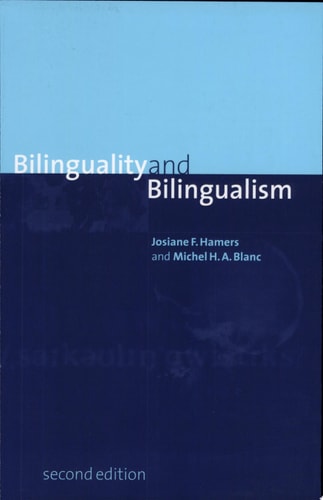 Bilinguality and Bilingualism