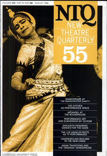 New Theatre Quarterly 55: Volume 14, Part 3