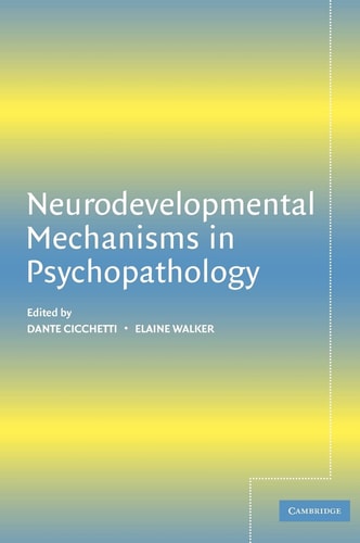 Neurodevelopmental Mechanisms in Psychopathology