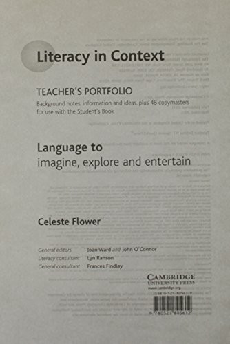 Language to Imagine, Explore and Entertain Teacher's Portfolio