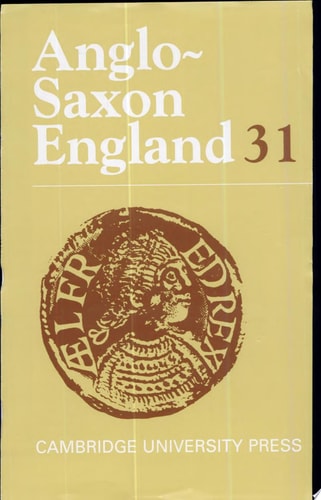 Anglo-Saxon England: Volume 31