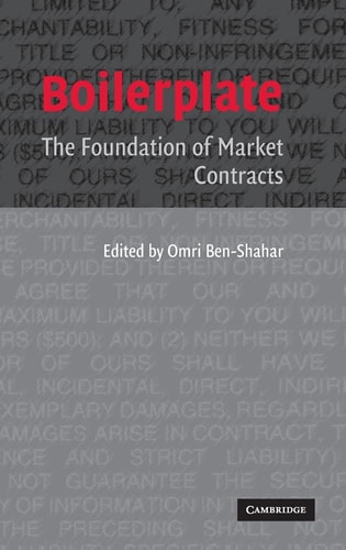 Boilerplate The Foundation of Market Contracts