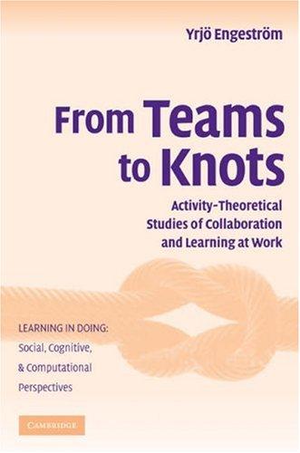 From teams to knots: activity-theoretical studies of collaboration and learning at work