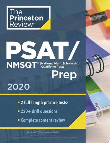 Princeton Review PSAT/NMSQT Prep 2020 Practice Tests + Review and Techniques + Online Tools