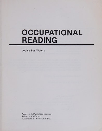 Occupational Reading