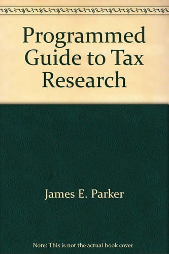 Programmed Guide to Tax Research