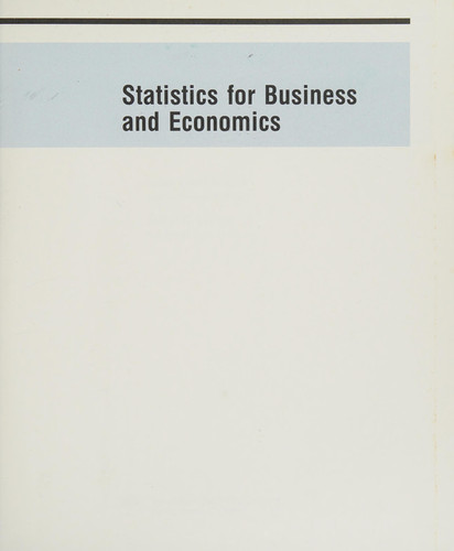 Statistics for Business and Economics
