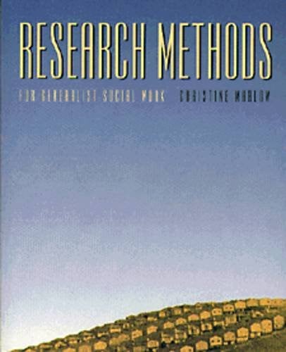 Research Methods for Generalist Social Work