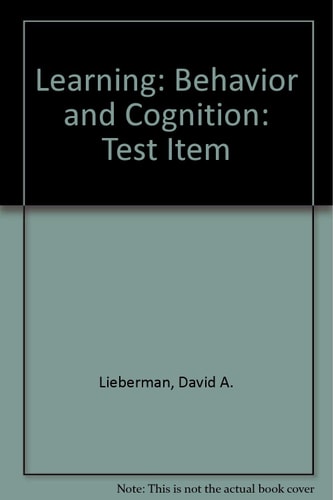 Test Items for Learning, Behavior and Cognition, Second Edition