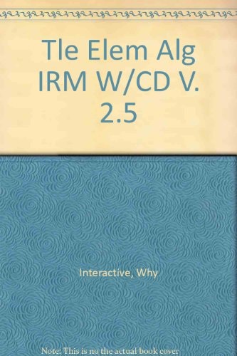 Tle Elem Alg Irm W/Cd V. 2. 5
