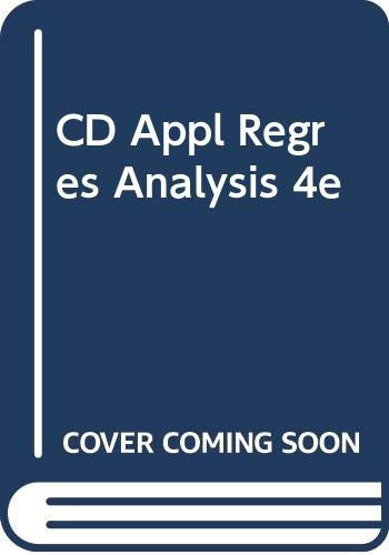 CD Appl Regres Analysis 4e